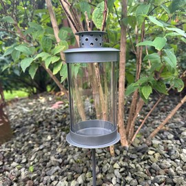 Mariles Lantern on Pole 50 cm Diameter 12 cm Garden Lantern Grave Lantern Grave Light Oil Light Holder