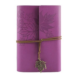 Leather Writing Journal Notebook, 7 Inches Classic Spiral Bound Notebook Refillable Diary Sketchbook Gifts with Unlined Travel Journals to Write in for Girls and Boys