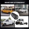Unbranded Glossy Black Wheel Skins For 2003-2024 Chevy Express 2500
