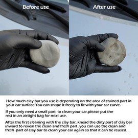 Car Clay Bars Auto Detailing 10 Pack with Lubricant Tablets 8 Pack, Include Portable Spray Bottle and Micro-Fiber Towel, for Car Wash Detailing Clean(10x50g