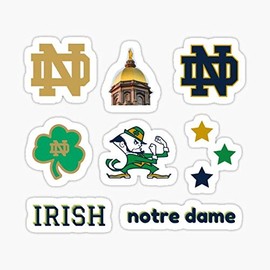 Notre Dame Sticker Pack Sticker - Sticker Decal - Decorative Sticker - Scrapebooks, Cars, Windows, Laptops, Waterbottles