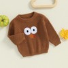 NEVUQO Newborn Toddler Baby Boy Girl Thanksgiving Outfit Knit Sweater