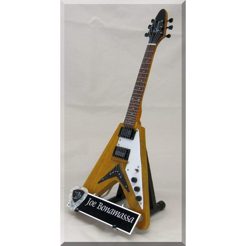 Joe Bonamassa Miniature Guitar with Guitar Pick