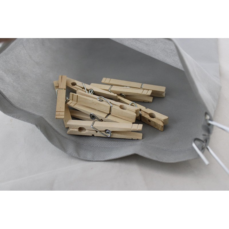 Hanging Laundry Clothespin Bag Indoor Outdoor Holds Up to 200