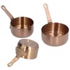3pcs Sauce Cups Stainless Steel Sauce Dish with Handle for