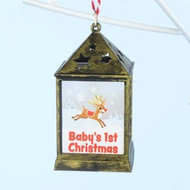 Mulberry Studios Starlight Lantern Christmas Tree Hanger Family & General Baby's 1st Christmas