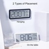 Lancoon Digital Wall Clock with Temperature Humidity LCD Display Date