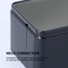 Zerodeko Rectangular tinplate box, mini portable tea storage container, metal