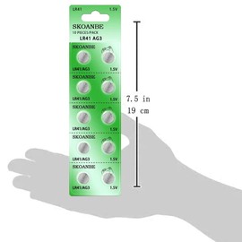 SKOANBE 20PCS LR41 384 192 AG3 SR41 1.5V Button Coin Cell Battery