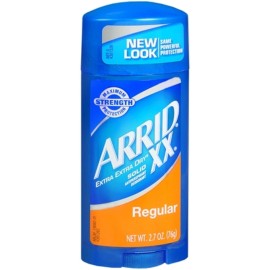 Arrid XX Extra Extra Dry Solid Antiperspirant Deodorant Regular 2.6 Oz