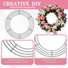 Qianruida 4 Pack 12 inch Metal Wreath Frame Wire Wreath