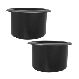 JNNJ 2 Pieces Car Cup Holder, Leakproof Center Console Cup Holder Insert, Recessed Plastic Cup Holder for Car, Center Console Accessories Slot Slip Limit Water Cups Organiser for Car(63x108mm)