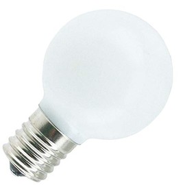 LED G12.5, E17 Base, Specialty-Plastic, Shatter-Proof Globe Light Bulbs (10 Pack) (White)