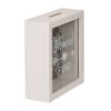 makio White Money Box - Travel Fund (15 x 15