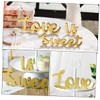 LABRIMP Wedding Table Sign Love is Wooden Letters Large Rustic