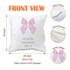 Nvotell Pink Coquette Christian Pillow Covers 18x18 Set of 4