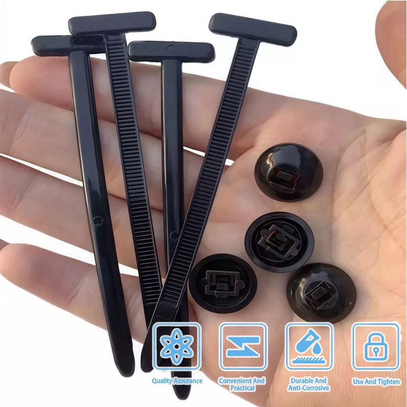FXHDC-M 20PCS Universal Nylon Cable Tie Buckle Kit - Heavy