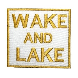 Generic Wake and Lake Patches Iron On Patches for Backpacks, 2.3 x 2.1 x 0.1 in