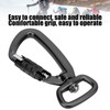 Carabiner Clip Auto Locking Square Bottom 360 Rotational Hook Accessory