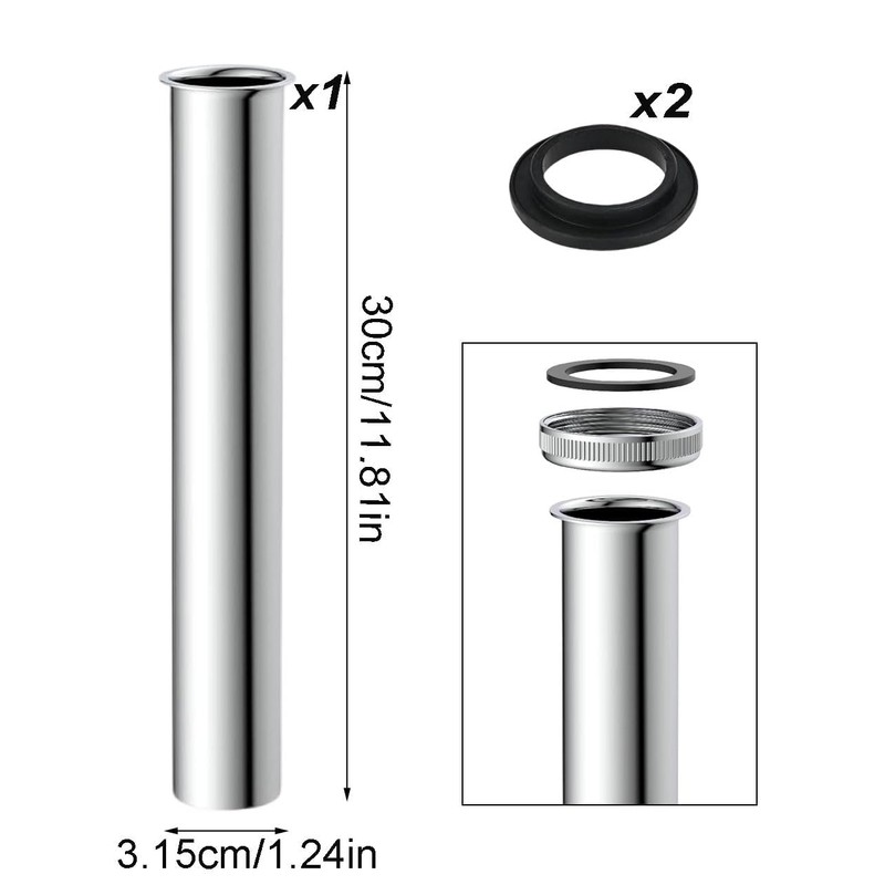 300mm Extension Pipe Sink Extension Siphon Extension Siphon Extension Pipe