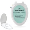 PREMAXA Bidet Toilet Seat for Elongated Toilets, Non-Electric, Dual Nozzle,