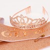 BAHABY 60th Birthday Decorations for Women - Sash & Crowns,