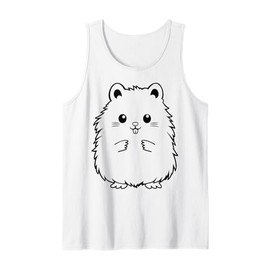 Cute Adorable Hamster Funny Face Furry Friend Tank Top