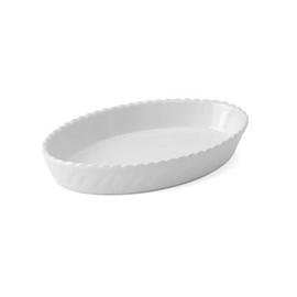Holst Porzellan TOW 15522 Casserole and Baking Mould Oval 22 x 14 cm "Toscana" White 22 x 14 x 3.5 cm 1 Piece