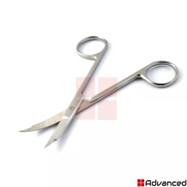 Medentra New Surgical Goldman Fox Scissors 5" Curved Tissue Suture Gum Shears Dissecting