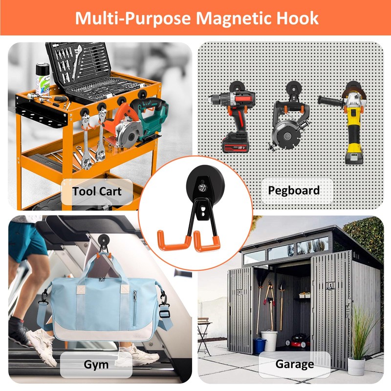 ENUODA Magnetic Hooks Heavy Duty Magnetic Tool Holder Utility Neodymium