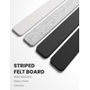 Fluxynara Cork Board Alternative Felt Strip Board 8-Pack 13"x2", Office