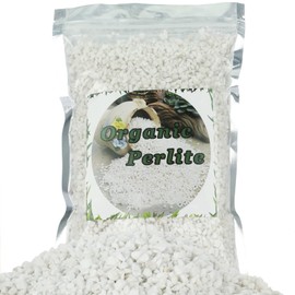 Organic Perlite for Plants, Soil Amendment for Enhanced Drainage and Growth, Ideal for Potting Mixes (1 Quart)
