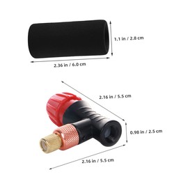 Alipis 2pcs Co2 Inflator Sponge Covers for Bicycle Tires Comfortable Protective Sleeve for Co2 Inflator Portable for Outdoor Cycling