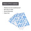 sourcing map 10pcs Blue Alphabet Letters Sticky Letters PVC Vinyl
