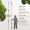 Vevor Lightweight Aluminum Manual Pole Saw 4.9-20 ft Extendable Tree