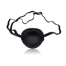 JINGYOU Eyepatch, Protective Eyepatch, 3D, One Eye, Black, For Children, Cosplay, One Size, Size Adjustable, Stylish, Light Blocking, Adults, Amblyopia, Protection, Eyepatch, Elastic Belt, Elastic