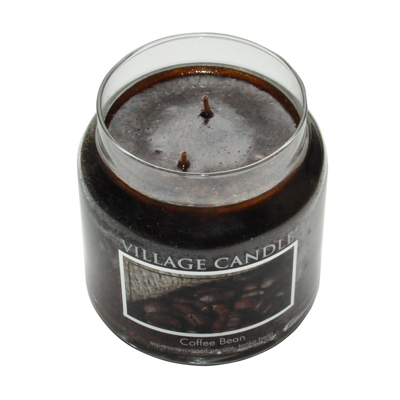 Village Candle Coffee Bean Glass Jar Scented Candle, Large, 21.25