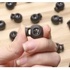 Shapenty Plastic Toggle Single Hole Spring Loaded Elastic Drawstring Rope