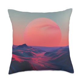 Sunset Pastel Design for Home Decor and Accessories Throw Pillow