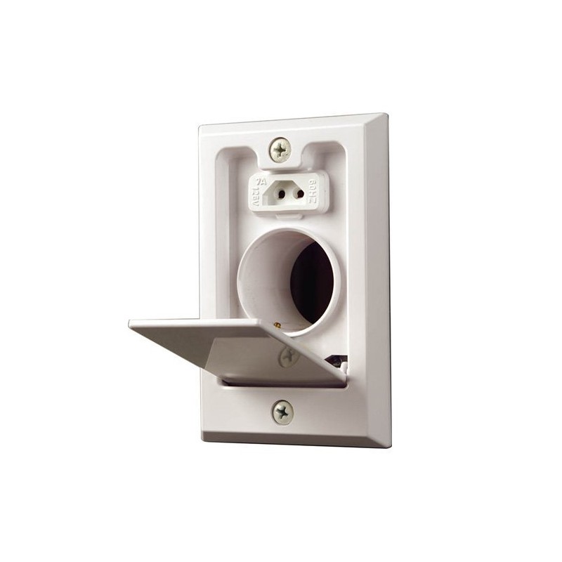 NuTone CI358 Central Vacuum Direct Connect Electrified Inlet White