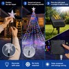 Solar Christmas Tree Waterfall Lights for Outdoor Decor – 9-Strand