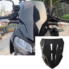 Suitable for Z500 Z500 SE z500 z500se 2024+ modified new front windshield heightened and widened windshield windshield motorcycle accessories (Black)