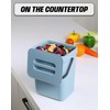 MONGTINGLU 1.3 Gallon Small Trash Can with Lid - Countertop
