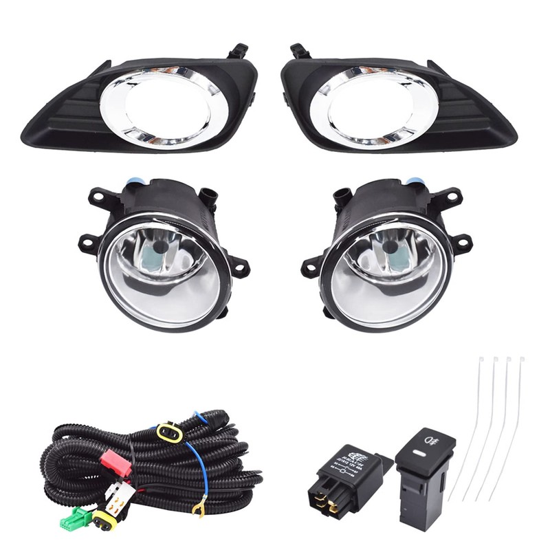 SEBLAFF 2-Pack Fog Lights Assembly with Bulbs, Switch Wiring Kit