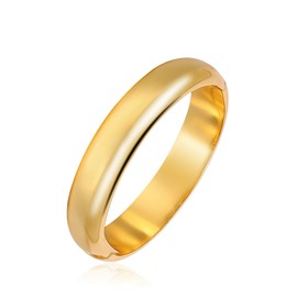 Eigso 13 mm didelis paauksuotas stambus apyrankė apyrankė bangle moterims vyrams madinga storio lanko formos atviros rankogalių apyrankės apyrankės moteriai vyras, Zinc, No gemstone