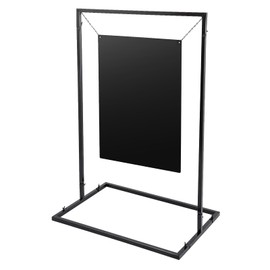 Modern Wedding Welcome Sign Stand with 19.68 * 27.55in Chalkboard for Indoor Outdoor Decor, Sign Board Menus Display Stand for Wedding Events Parties