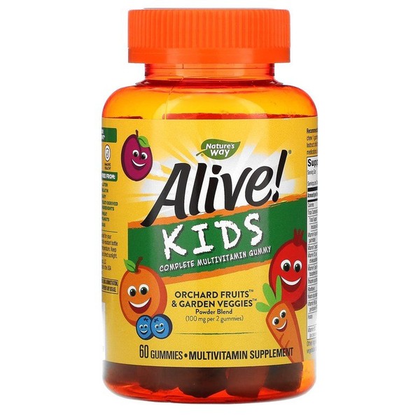 Alive Complete Multivitamin Cherry Orange Grape Gummies 60pcs / Alive