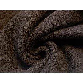 Luxuriöser Stoff, 100 % gekochte Wolle, Taupe, 1/2 m, 145 x 50 cm