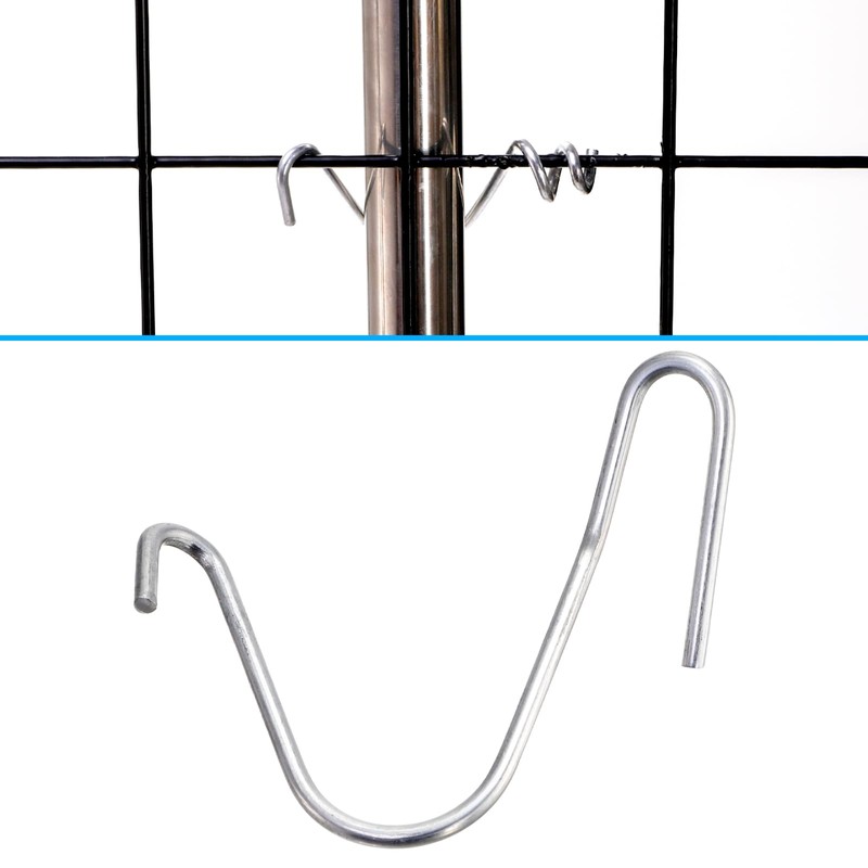 ZENFUN 250 Pcs T-Post Wire Clip Galvanized Steel Fence Clips,