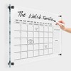 Minimalist Horizontal Clear Calendar for Office and Home Wall -